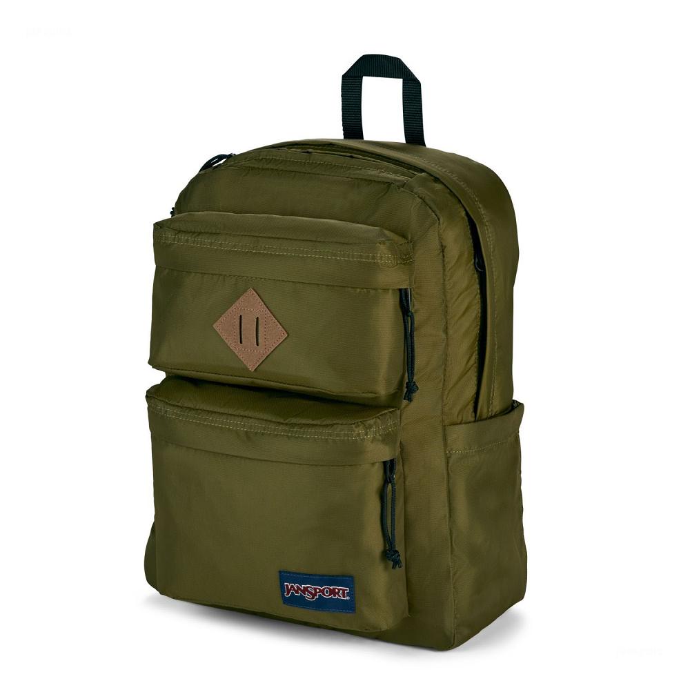 Sac à Dos Scolaire JanSport Double Break Vert Olive | PLB-63172224